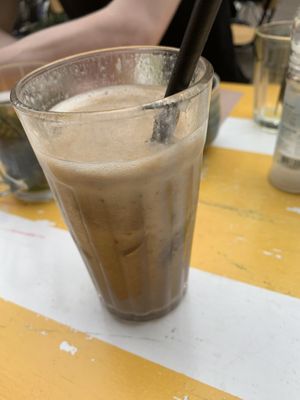 Iced coffee with date & banana 🍌   at Lavinia Good Food - Centrum in Amsterdam