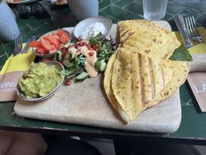 Their new vegan tortilla wrap  at Lavinia Good Food - Centrum in Amsterdam