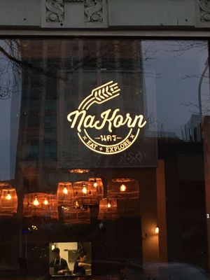 Window Sign at NaKorn in Evanston