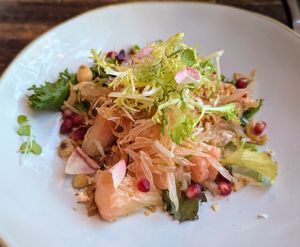 Pomelo appetizer (excellent) at NaKorn in Evanston