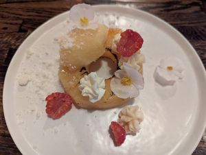 Pineapple with coconut cream at NaKorn in Evanston