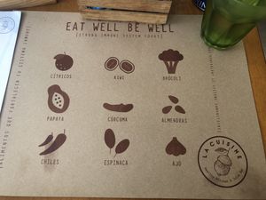 Placemat  at La Cuisine in Cozumel