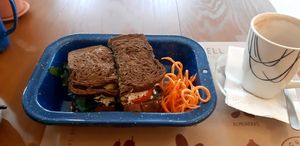 Avo sandwich at La Cuisine in Cozumel