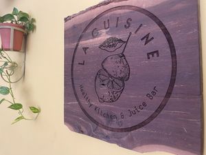 Cute lil’ cafe!  at La Cuisine in Cozumel