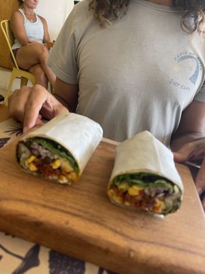 El Burrito pastor vegano  at La Cuisine in Cozumel