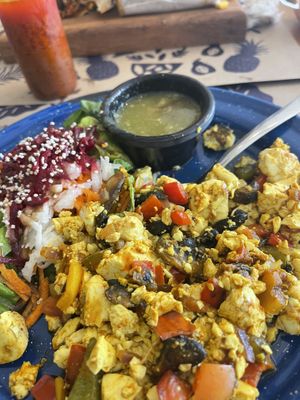 Tofu Scramble  at La Cuisine in Cozumel