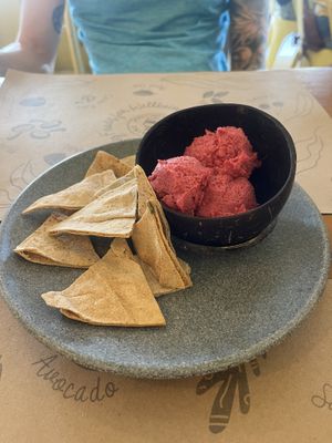 Hummus side  at La Cuisine in Cozumel