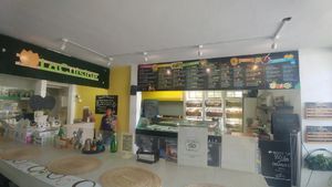 Menu area at La Cuisine in Cozumel