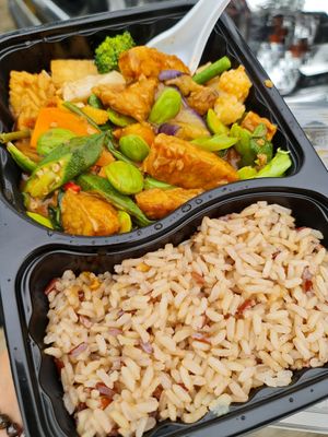 Petai And Tempeh with Brown Rice ~ 24/11/21 at Onn Vegetarian 安顺素食 in Central Singapore