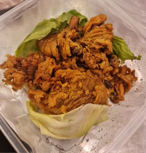 Deep fried Abalone Mushroom ~ 11/01/23 at Onn Vegetarian 安顺素食 in Central Singapore