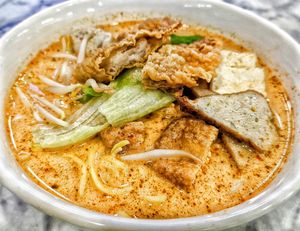 Laksa at Onn Vegetarian 安顺素食 in Central Singapore