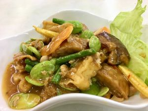 Petai Tempeh at Onn Vegetarian 安顺素食 in Central Singapore