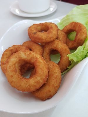 "Sotong" ball @ $1 / pcs at Onn Vegetarian 安顺素食 in Central Singapore