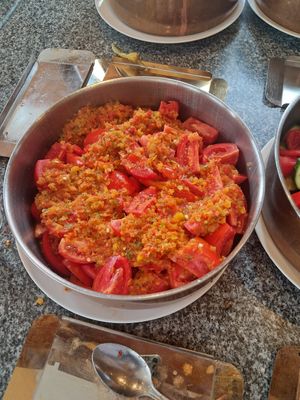 Scharfer Tomatensalat at Galalto Restaurant in Cairo