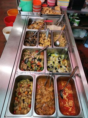 Food Selection at Fook Tak Vegetarian Kitchen in Kowloon