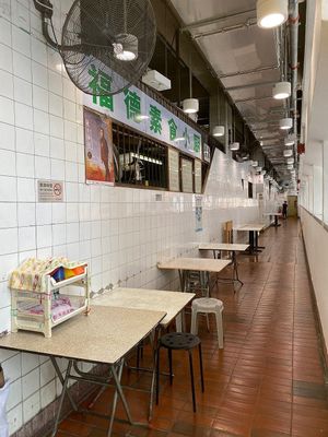 Interior at Fook Tak Vegetarian Kitchen in Kowloon