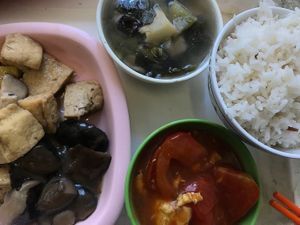 Meal at Fook Tak Vegetarian Kitchen in Kowloon