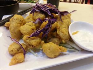 Taiwanese style fried chicken at Veggie Family 素食一家 in Kowloon