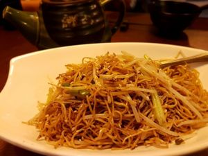 truffle noodle at Veggie Family 素食一家 in Kowloon