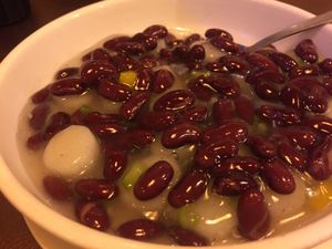 Red kidney beans and Chinese Yam at Veggie Family 素食一家 in Kowloon
