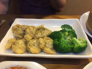 Veggie bags with truffle sauce at Veggie Family 素食一家 in Kowloon