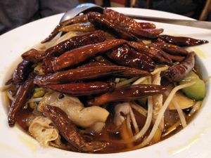Mushroom chilli soup at Veggie Family 素食一家 in Kowloon