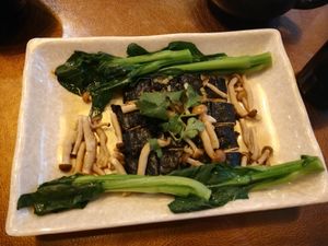 Beancurd rolls with black bean sauce at Veggie Family 素食一家 in Kowloon
