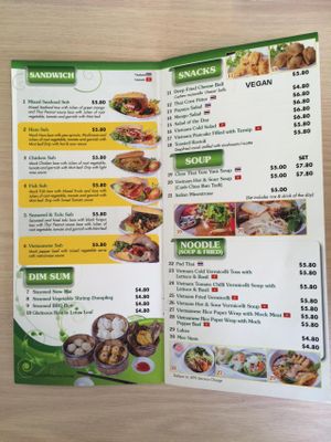 First page of their menu.  Don't miss their Dim Sum! at Clover 8 in East Singapore