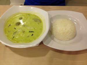 green curry at Clover 8 in East Singapore