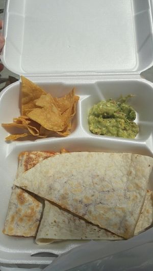 Vegan quesadilla  at Norte Sur in Ventura