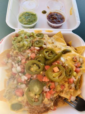Vegan nachos  at Norte Sur in Ventura