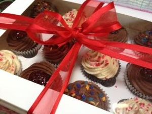 We can create personalised cupcakes to order. at Miriam's Munchies in North West London
