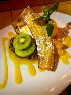 Vegan dessert  at Yemanja Woodfired Grill in Oranjestad