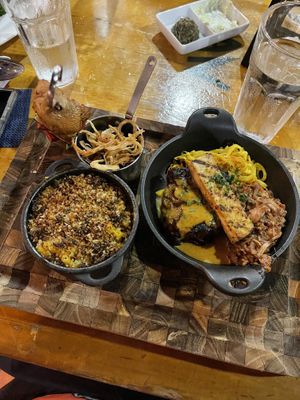 Vegan bbq platter  at Yemanja Woodfired Grill in Oranjestad