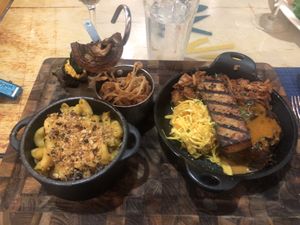 Vegan BBQ Plattwr at Yemanja Woodfired Grill in Oranjestad