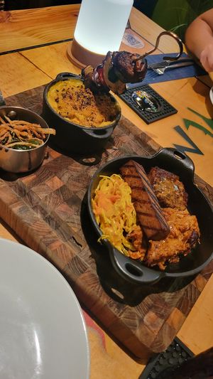 BBQ Platter!!  at Yemanja Woodfired Grill in Oranjestad