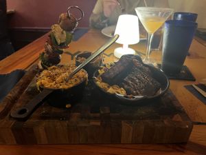 Vegan bbq platter   at Yemanja Woodfired Grill in Oranjestad