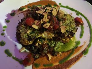 Cauliflower Steak at Yemanja Woodfired Grill in Oranjestad