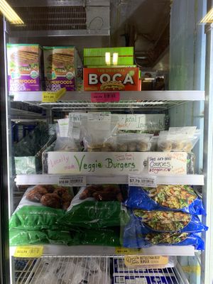 Frozen local vegan at Save-U-More in Homer