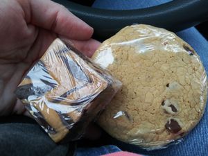 Brownie and chocolate chip cookie at Blue Heron Bakery in Olympia