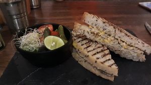 Cheesy tuna jackfruit melt at Eat.Co in Koh Phangan