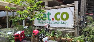 Signage at Eat.Co in Koh Phangan