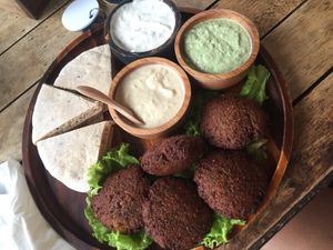 Falafel plate :) at Eat.Co in Koh Phangan
