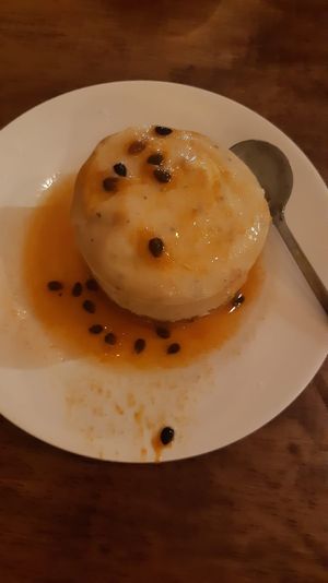 Passion fruit raw cheesecake at Eat.Co in Koh Phangan