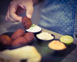 Falafel plate #Veganuary at Eat.Co in Koh Phangan