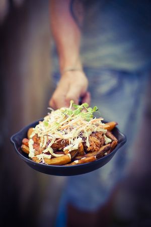 Loaded Fries. With BBQ Jackfruit #Veganuary at Eat.Co in Koh Phangan