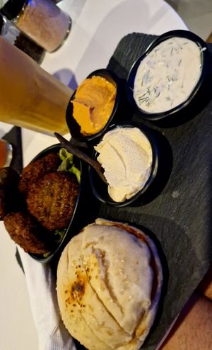 Falafel plate at Eat.Co in Koh Phangan