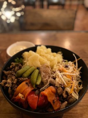 Meaty bowl  at Eat.Co in Koh Phangan