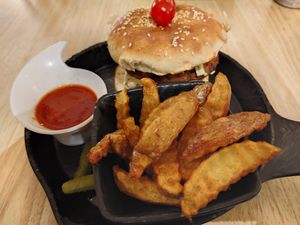 Mushroom Burguer at Eat.Co in Koh Phangan