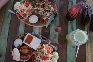 BBQ burger & kabob.  at Eat.Co in Koh Phangan